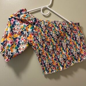 Floral Off-Shoulder girls  Top